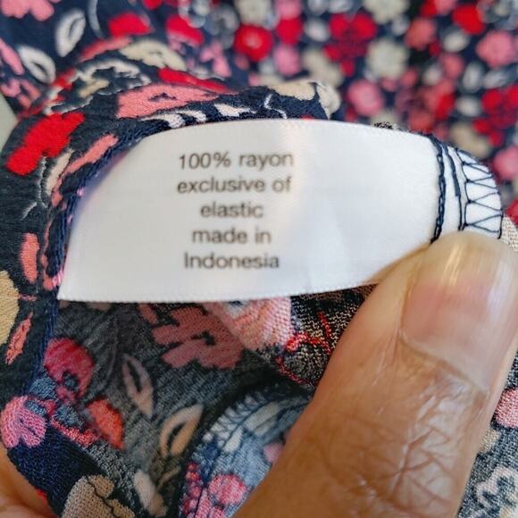 Lane Bryant Ruffle Sleeves Tossed Daisies Tunic Top Plus Sz 24 - Picture 8 of 10